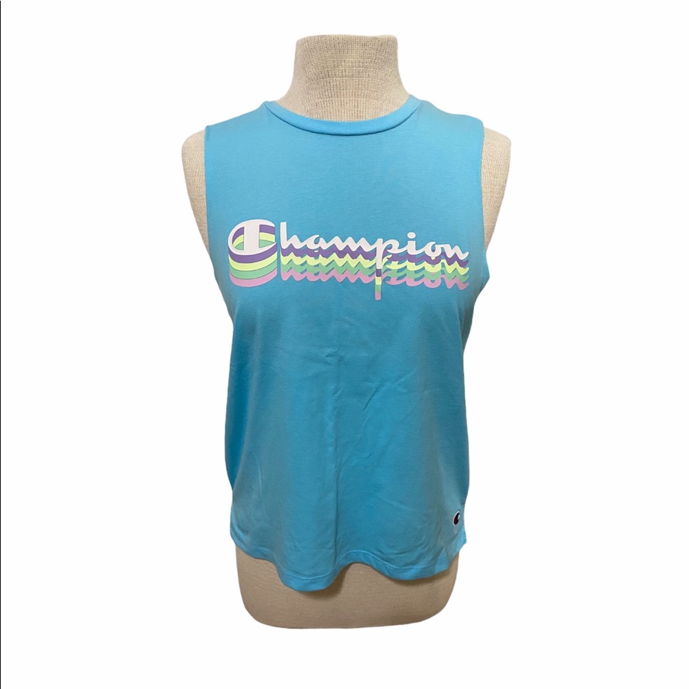 Champion athletic tank light blue